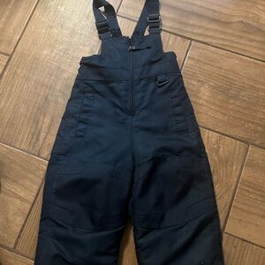 Black Snow Bib Overalls